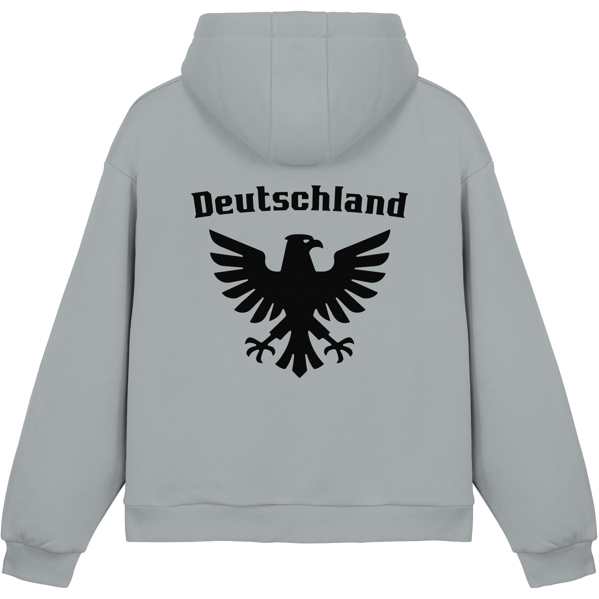 Schwarzer Adler Rücken Boxcut Hoodie