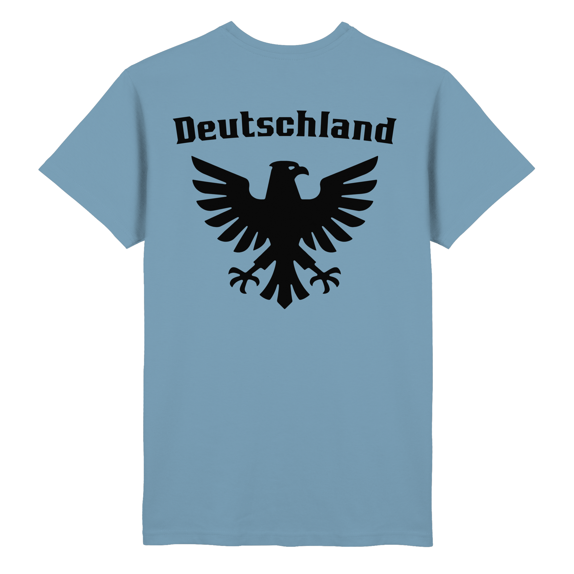 Schwarzer Adler Rücken T-Shirt Männer
