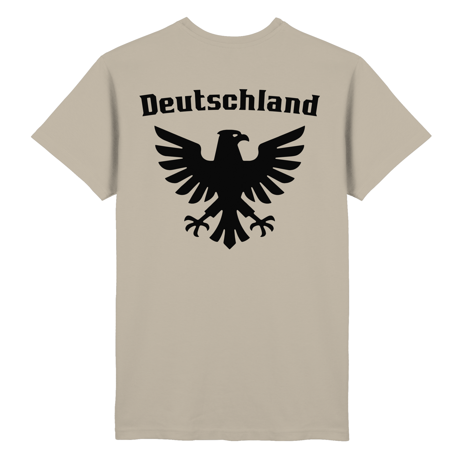 Schwarzer Adler Rücken T-Shirt Männer