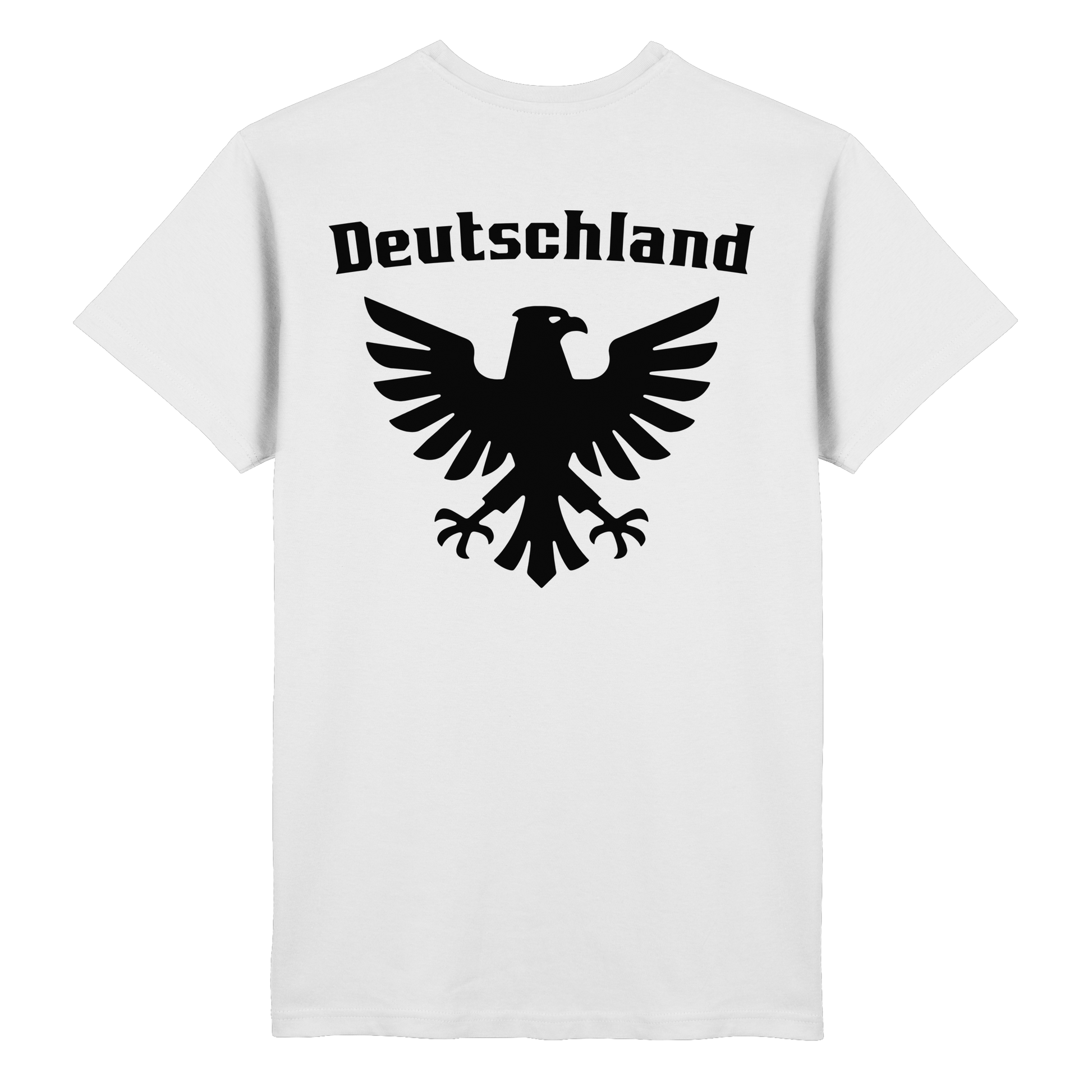 Schwarzer Adler Rücken T-Shirt Männer