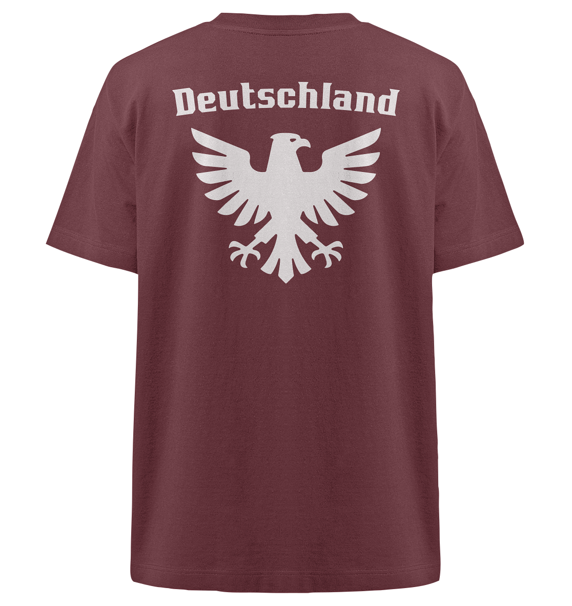 Weißer Adler Rücken Oversized T-Shirt