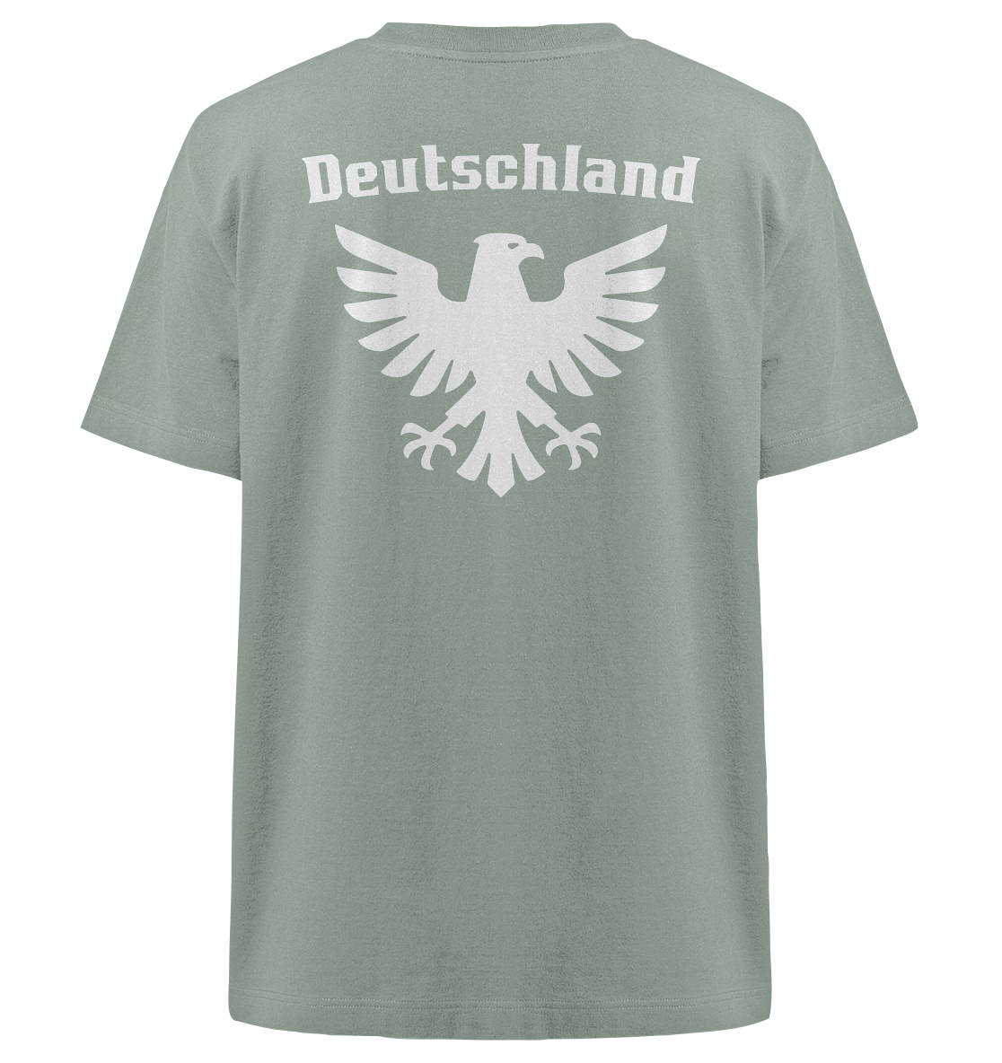 Weißer Adler Rücken Oversized T-Shirt