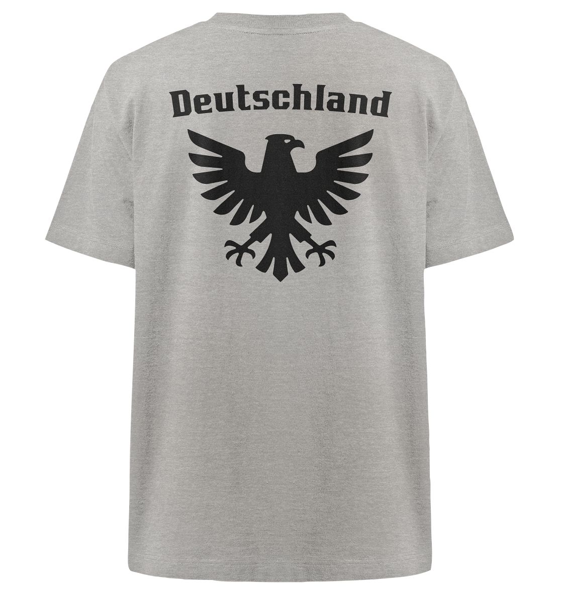 Schwarzer Adler Rücken Oversized T-Shirt
