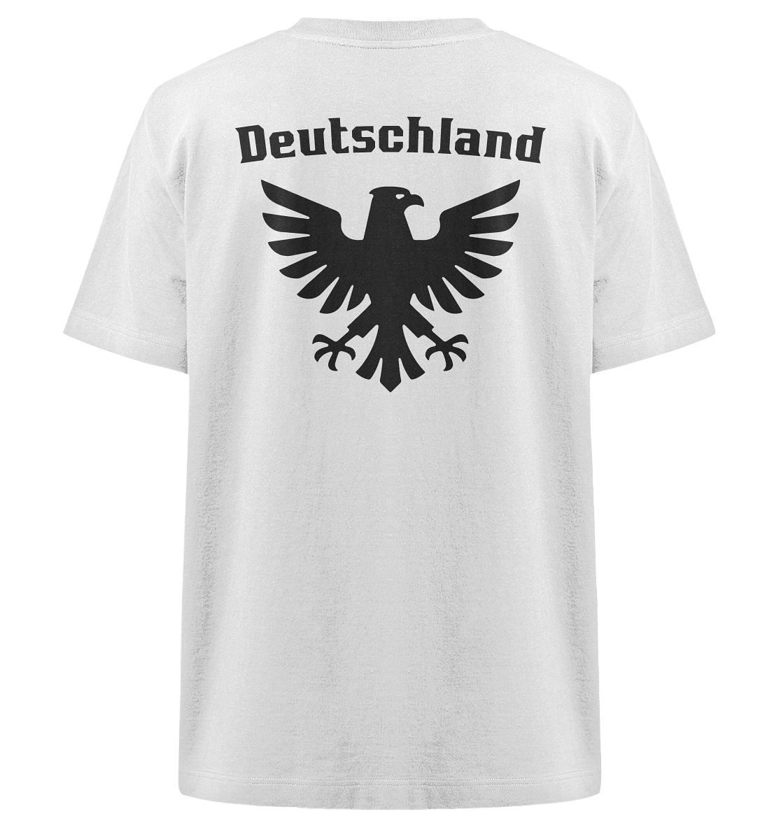 Schwarzer Adler Rücken Oversized T-Shirt