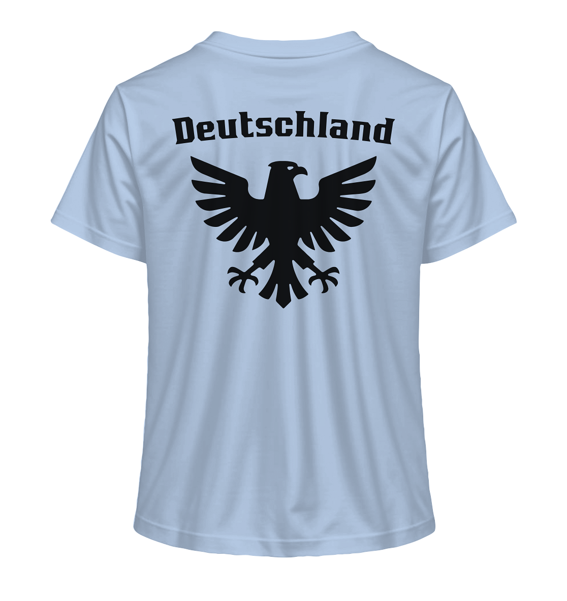 Schwarzer Adler Rücken Frauen Bio T-Shirt