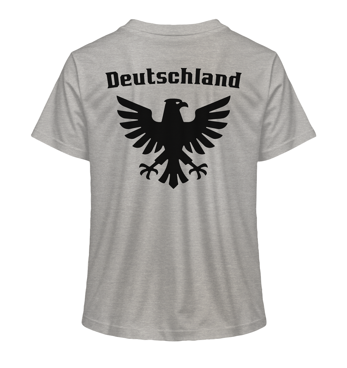 Schwarzer Adler Rücken Frauen Bio T-Shirt