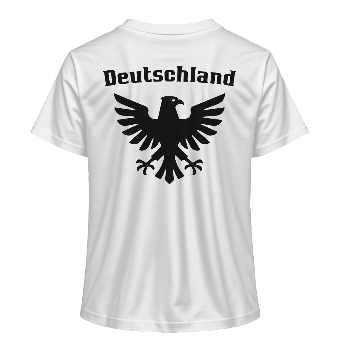 Schwarzer Adler Rücken Frauen Bio T-Shirt