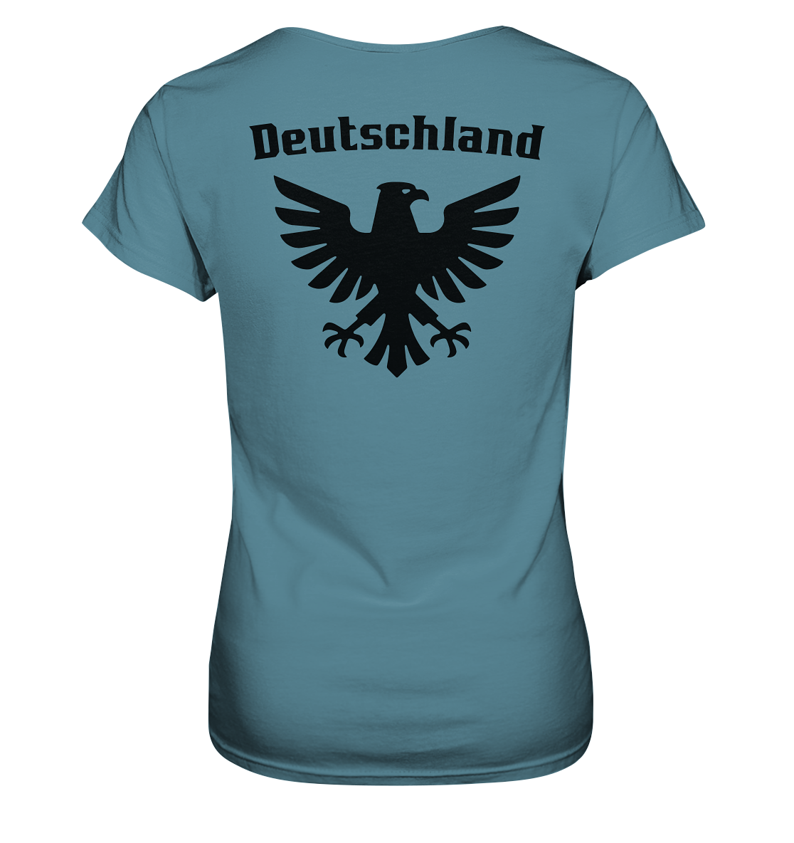 Schwarzer Adler Rücken Frauen T-Shirt