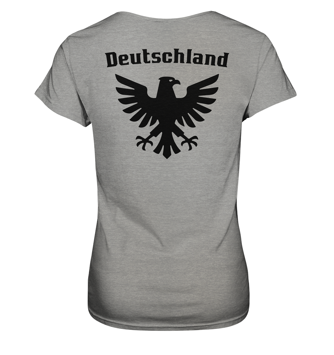 Schwarzer Adler Rücken Frauen T-Shirt