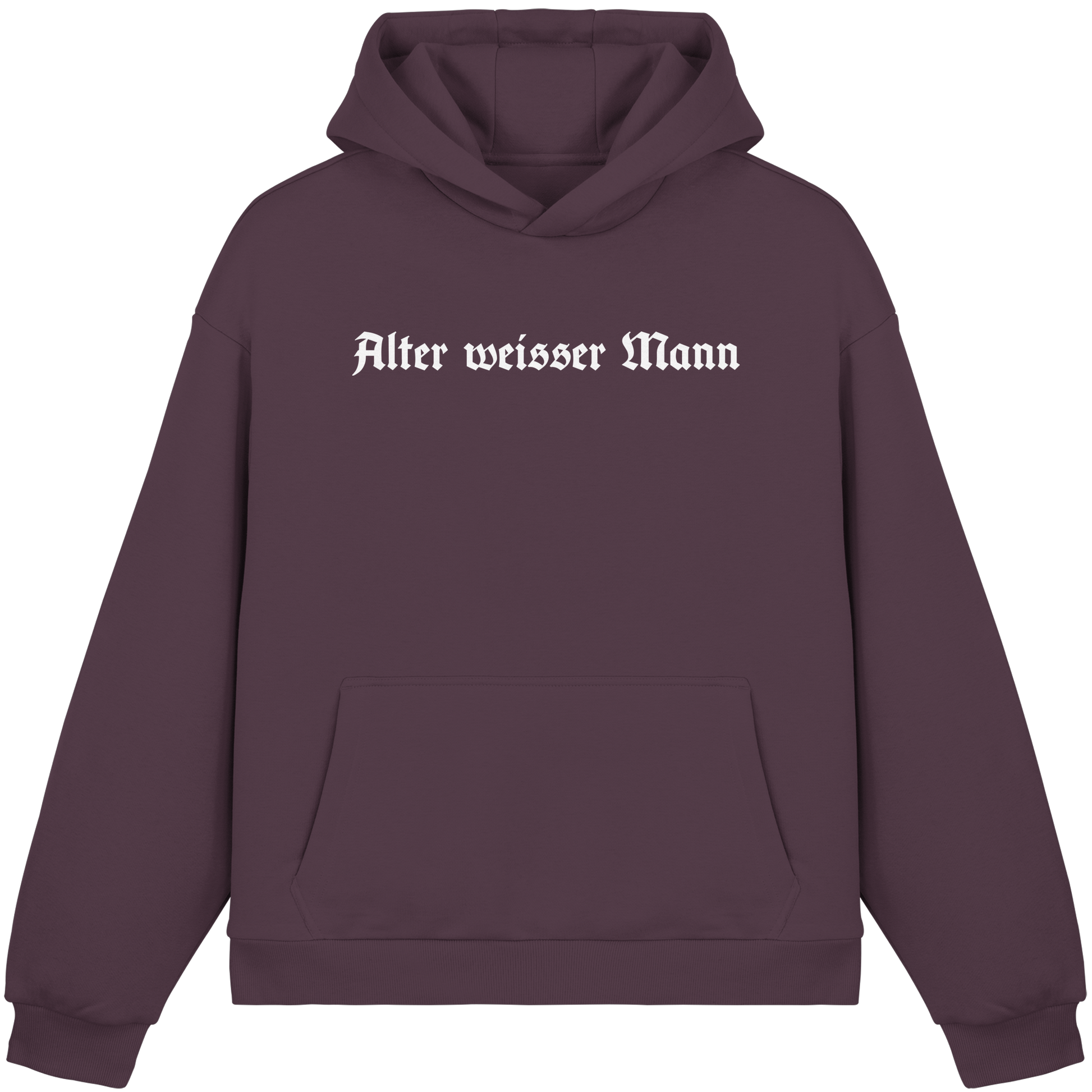 Alter weisser Mann Hoodie