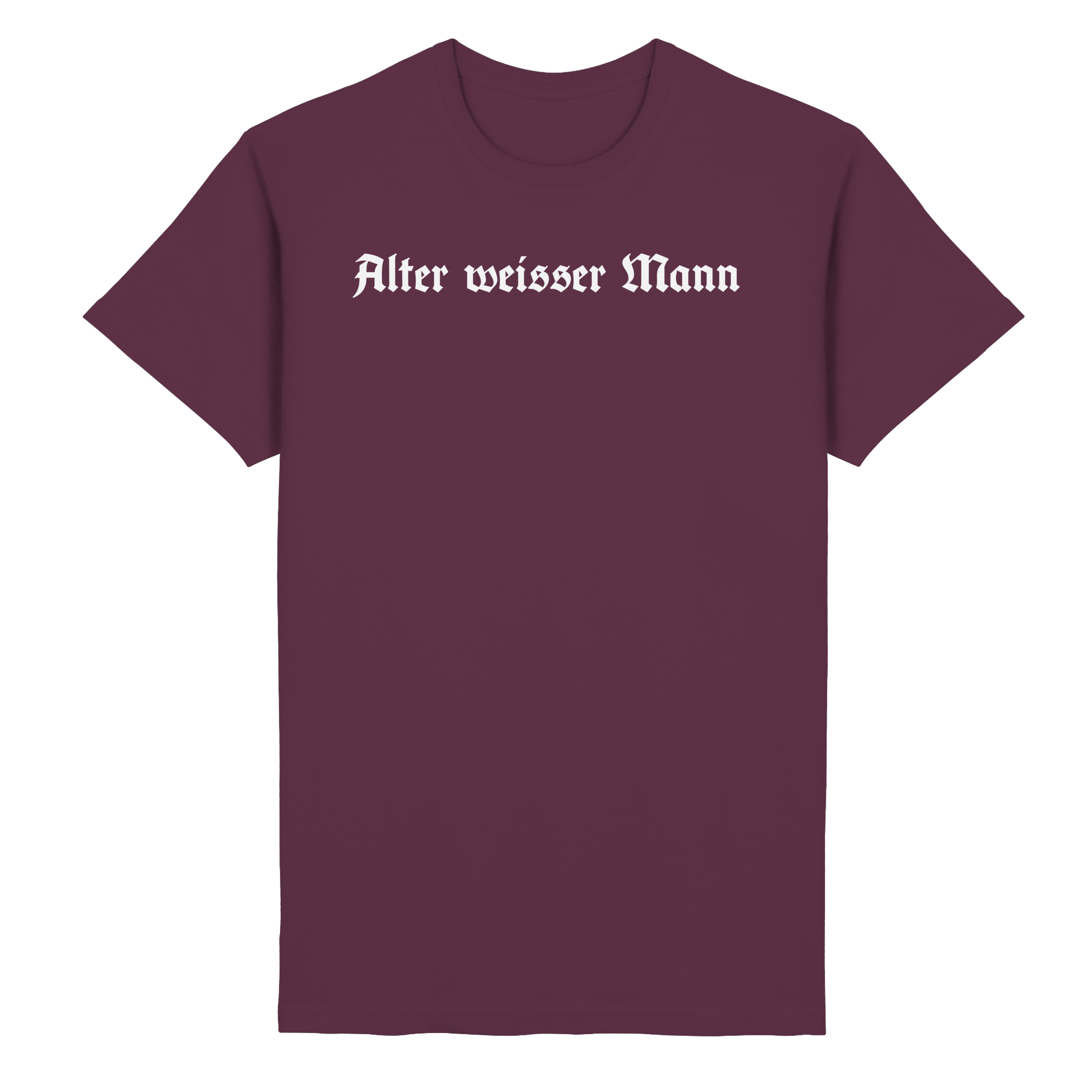 Alter weisser Mann T-Shirt